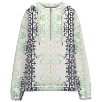 Hooey Women's "Mazatlan" Aztec Half Zip Hoodie in Cream