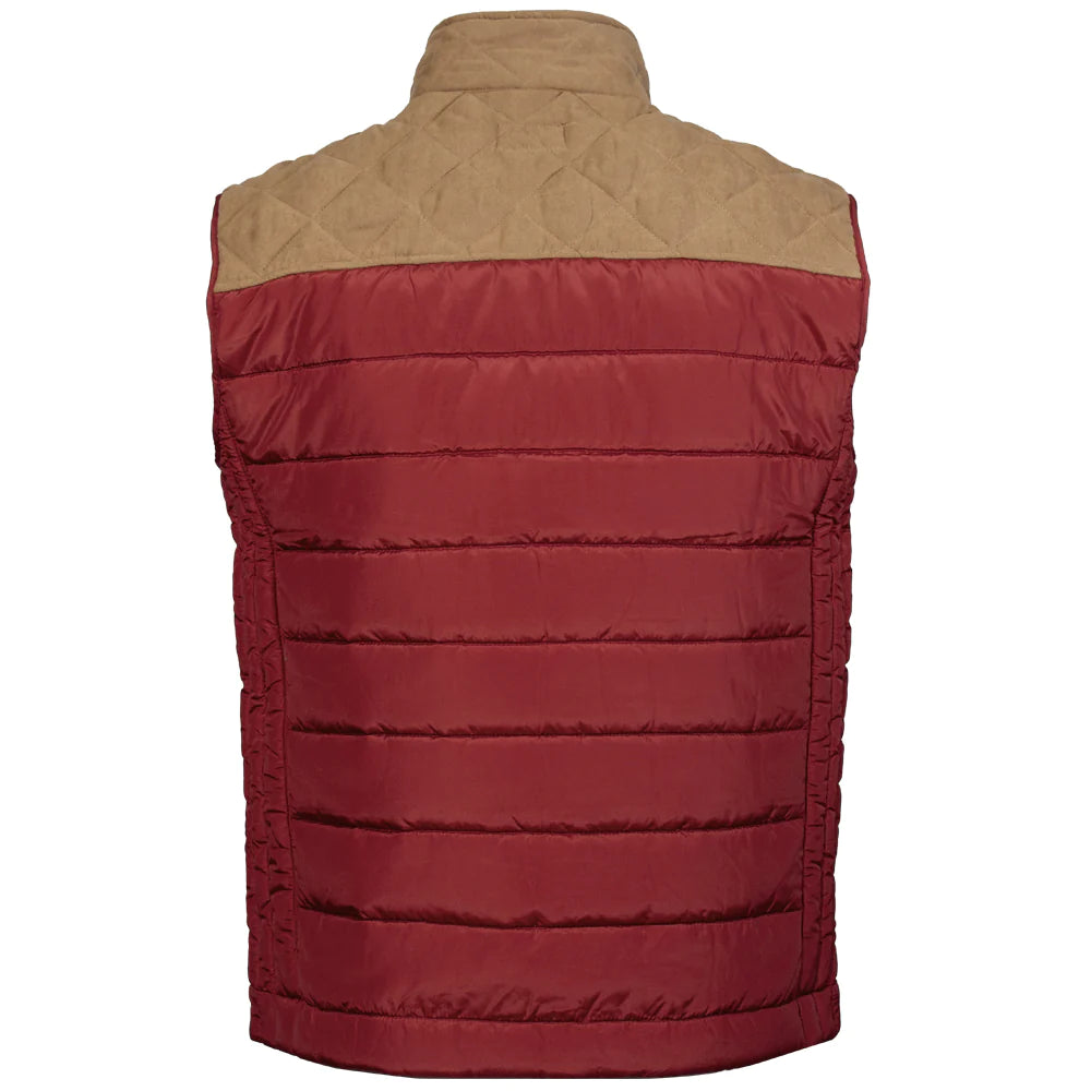 Hooey Men's Red and Tan Packable Vest