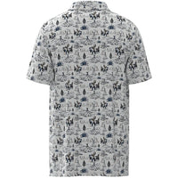 Hooey Men's "The Weekender" Short Sleeve Comanche Golf Polo in White