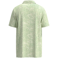Hooey Men's "The Weekender" Short Sleeve Polo in Cream and Green