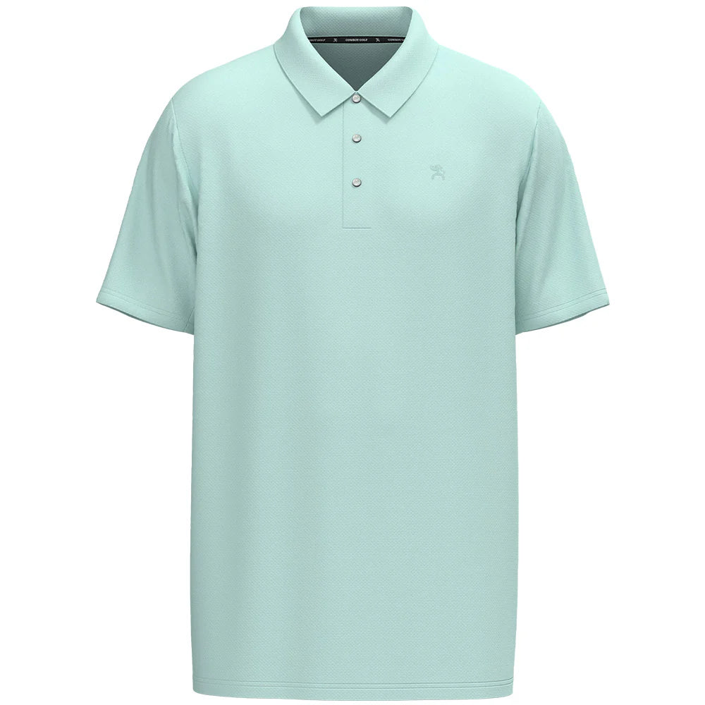 Hooey Men's "The Drive" Short Sleeve Polo in Aqua