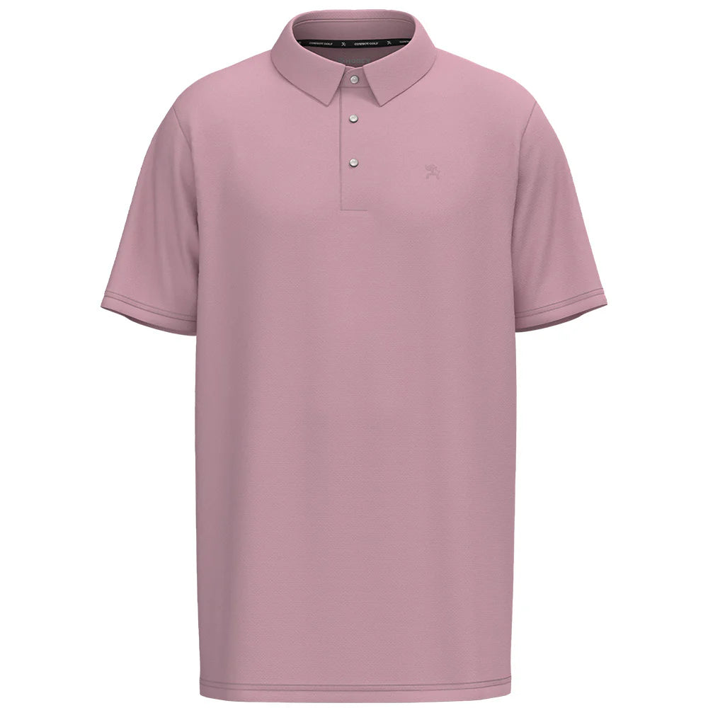 Hooey Men's "The Drive" Short Sleeve Polo in Pink