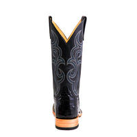 Horse Power Men's Black Caiman Belly Western Boot