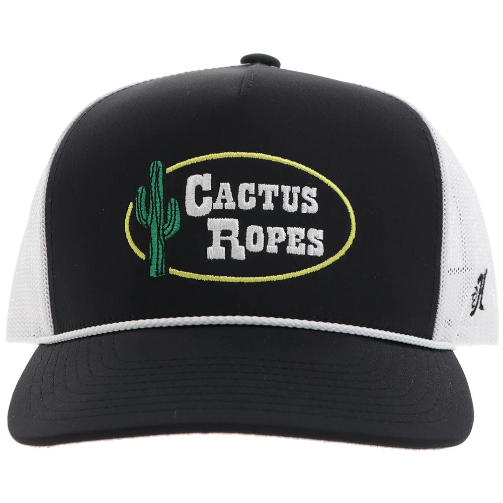 Hooey "Cactus Ropes" Rope Trucker Hat in Black