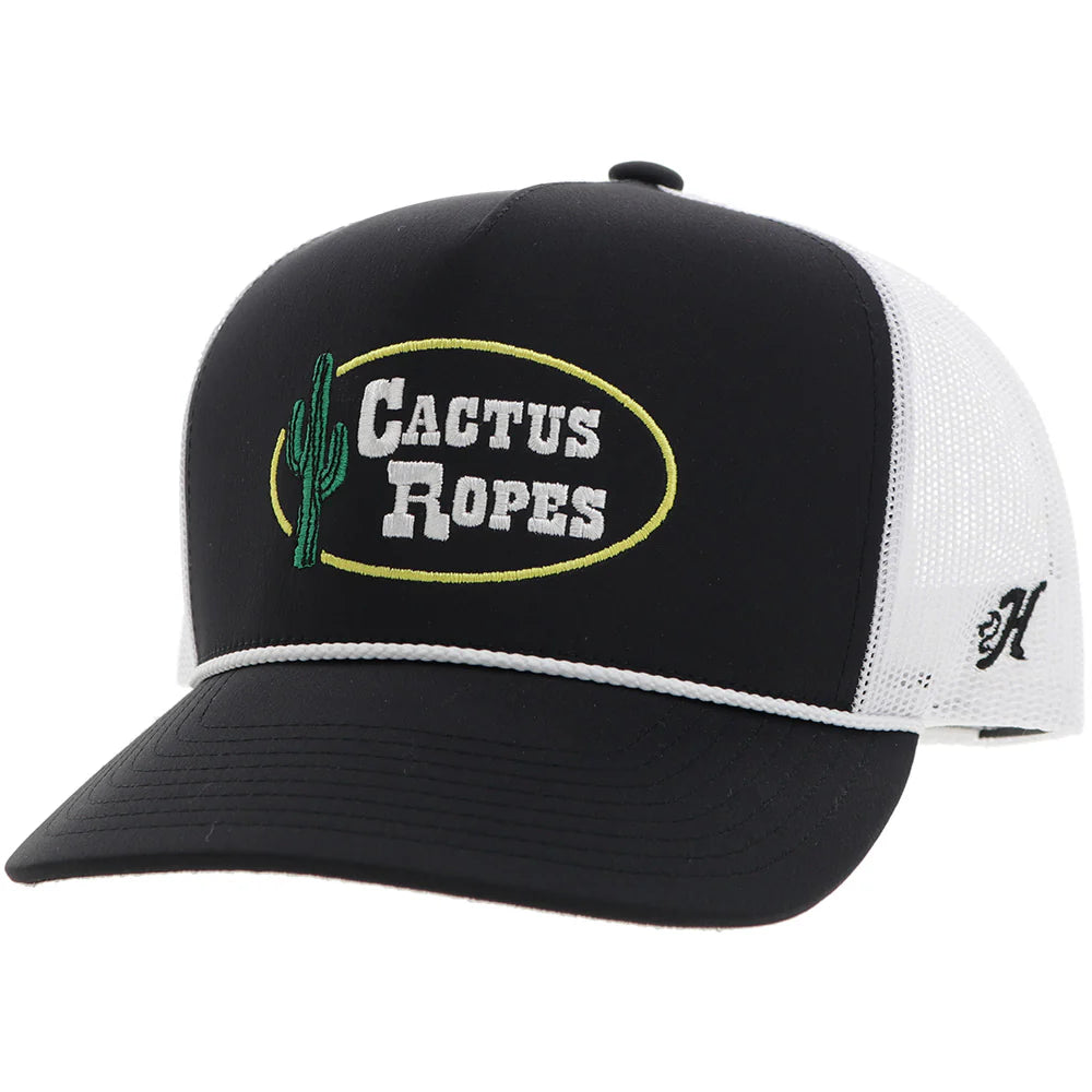 Hooey "Cactus Ropes" Rope Trucker Hat in Black