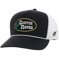 Hooey "Cactus Ropes" Rope Trucker Hat in Black