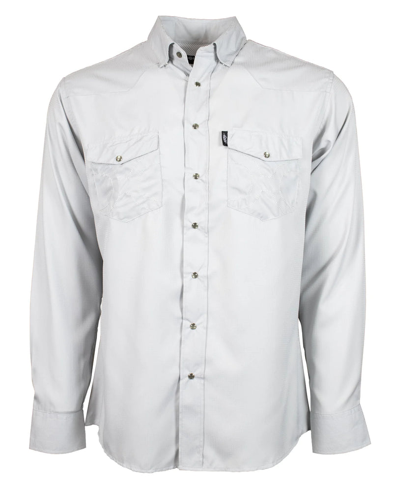 Hooey Men's Sol Grey Long Sleeve Western Snap Shirt