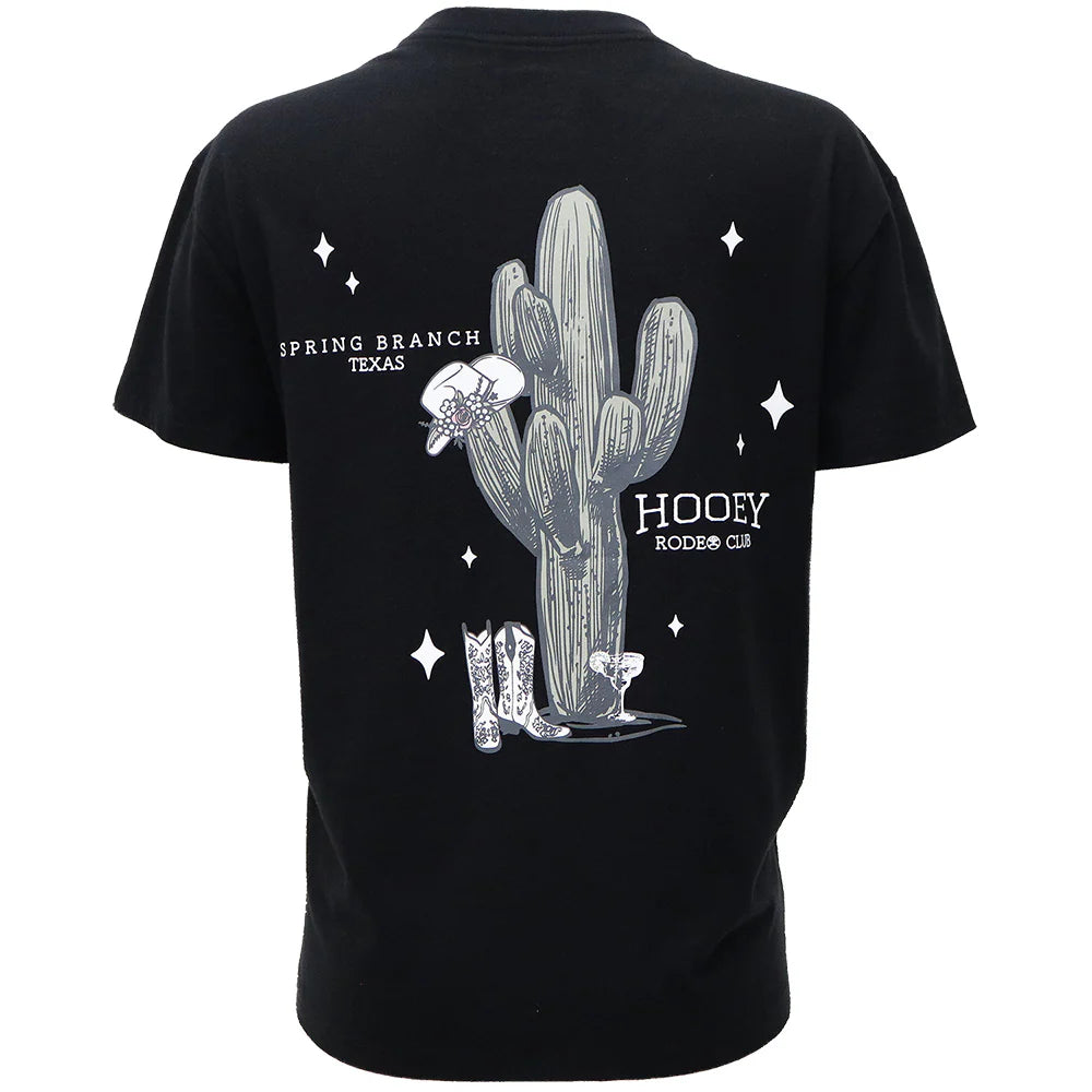 Hooey Women's S/S Social Club Graphic Tee in Black