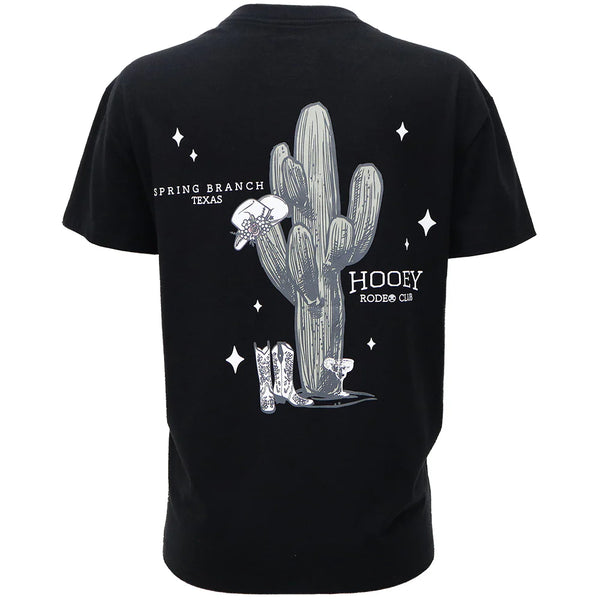Hooey Women's S/S Social Club Graphic Tee in Black