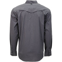 Hooey Men's L/S Maverick Western Button Up Shirt in Black