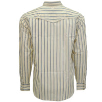 Hooey Men's L/S Maverick Pin Stripe Western Button Up Shirt in Yellow
