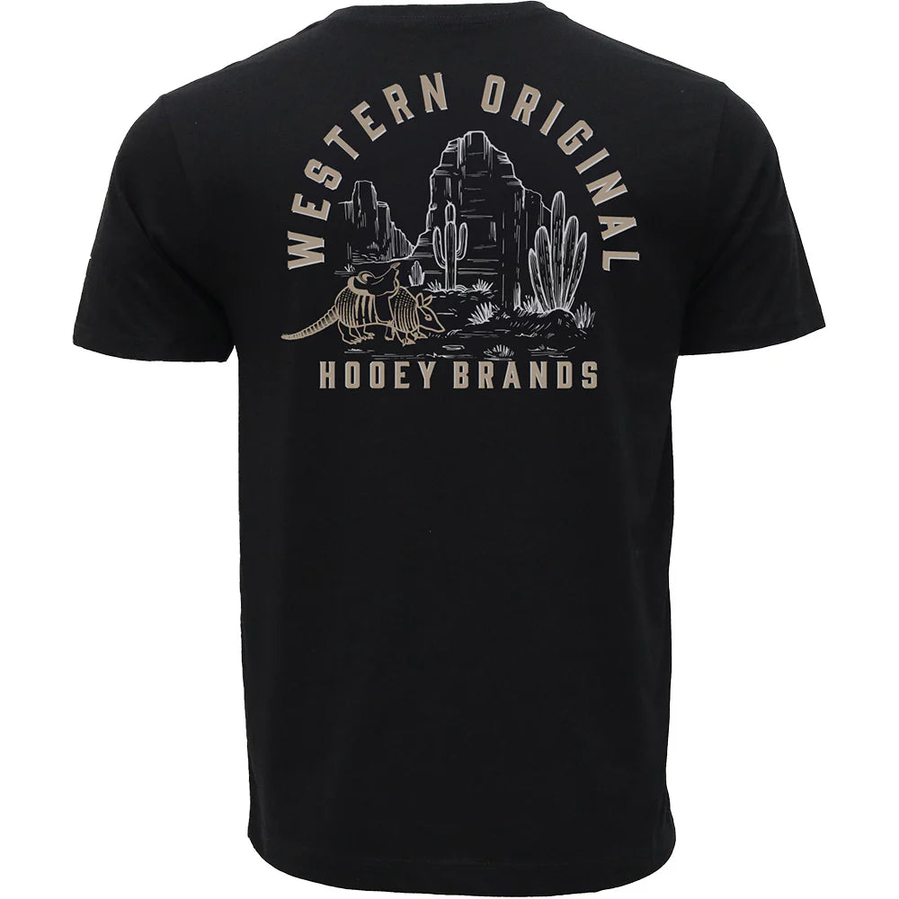 Hooey Men's Desert Dillo Graphic Tee in Black