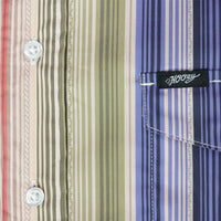 Hooey Men's Maverick Short Sleeve Western Button Up in Tan/Multi-Stripes