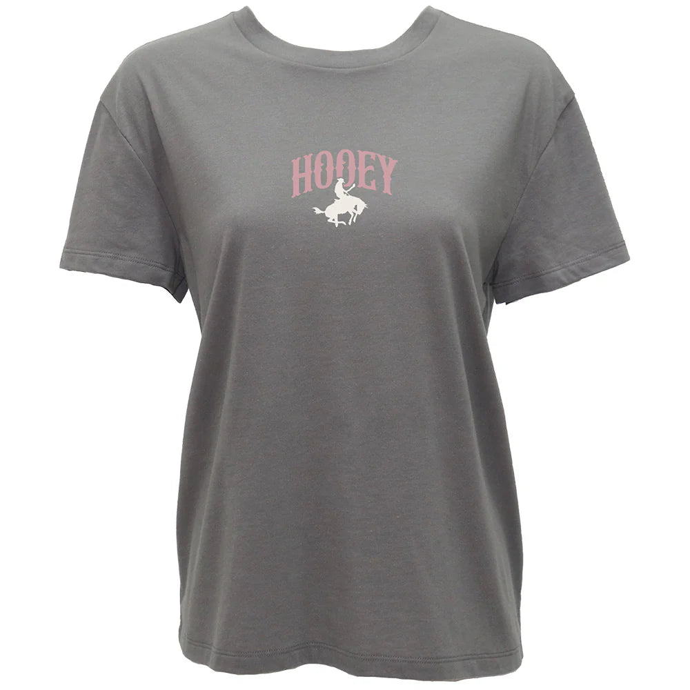 Hooey Girl's Salado Graphic T-Shirt in Dark Grey