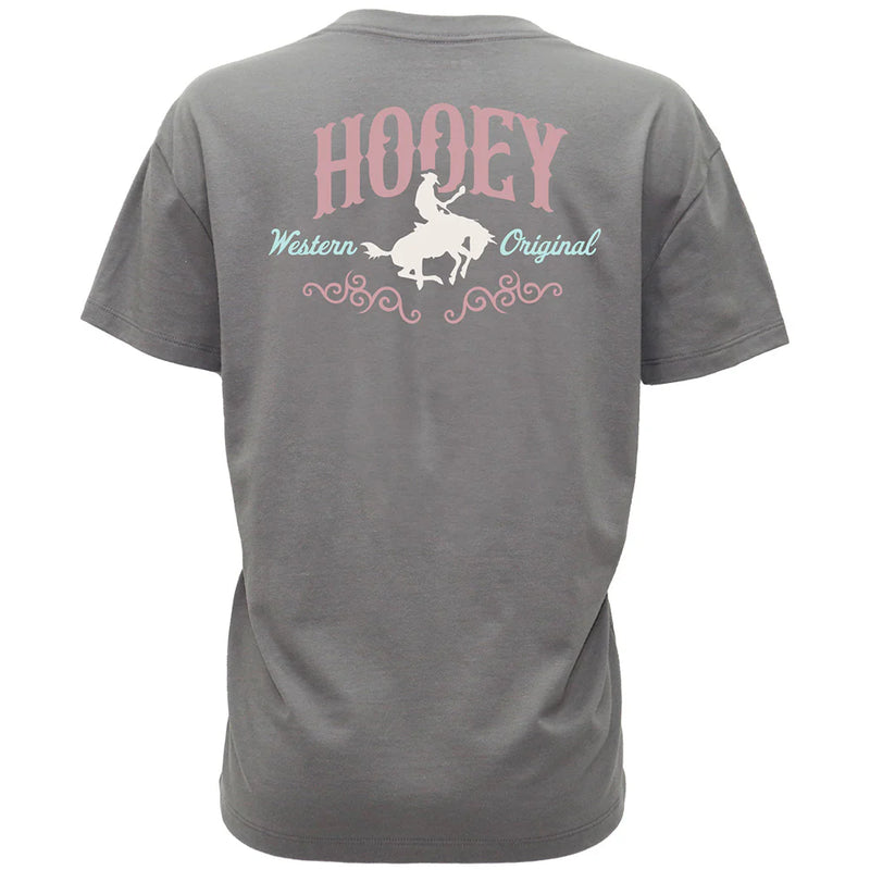Hooey Women's S/S Salado Graphic Tee in Grey