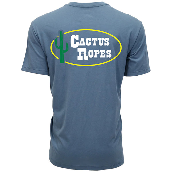 Hooey Men's Cactus Ropes Graphic Tee in Dark Denim