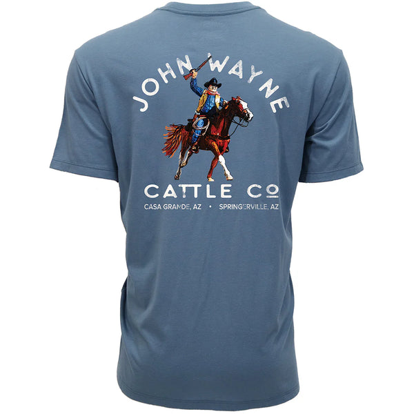 Hooey Men's John Wayne Graphic Tee in Dark Denim
