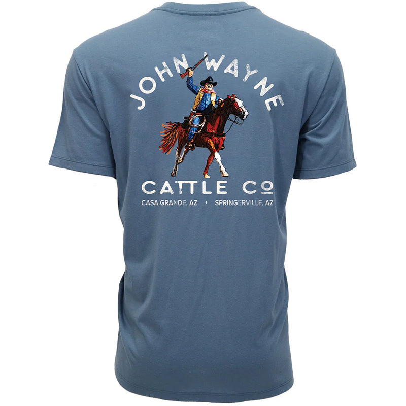 Hooey Men's John Wayne Graphic Tee in Dark Denim