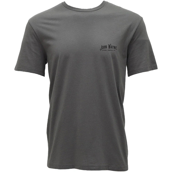 Hooey Men's John Wayne Graphic Tee in Steel Grey