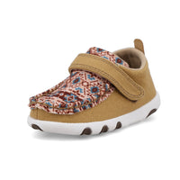 Hooey by Twisted X Baby & Toddler Driving Moc in Beeswax & Aztec Multi