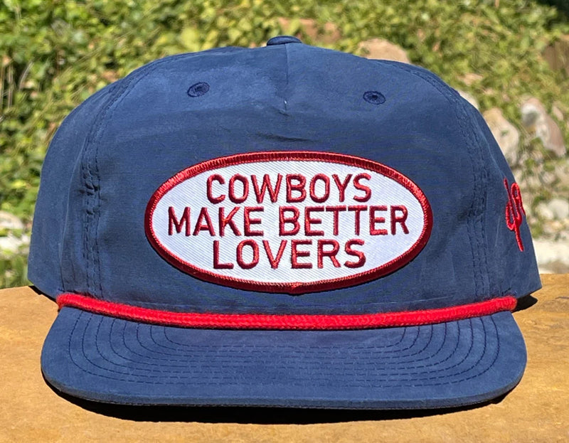 Cactus Alley Hat Co "Better Lovers" Rope Trucker Cap in Blue