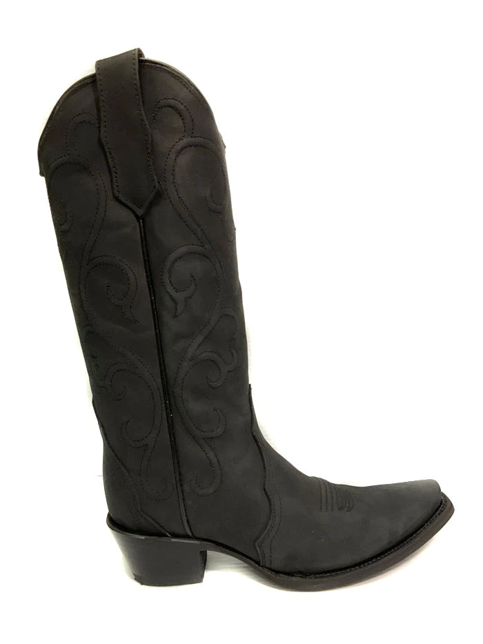 Circle G By Corral Women's Black Embroidered Snip Toe Western Boot