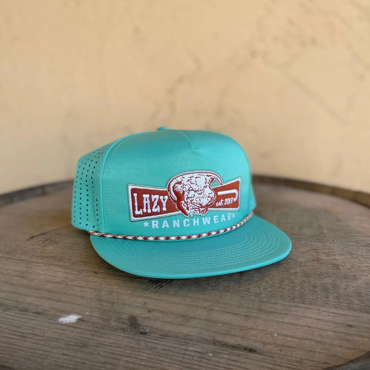 Lazy J Ranch Wear Solid Teal Performance Cap