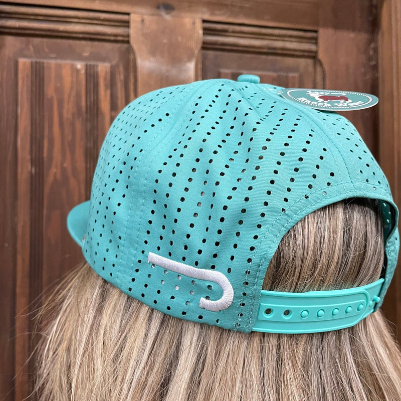 Lazy J Ranch Wear Solid Teal Performance Cap
