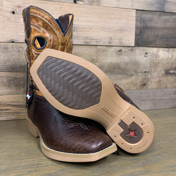 Durango Kid's Shyloh Boot in Brown and Golden Maize