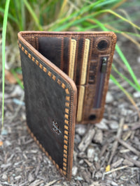 STS Ranchwear Catalina Croc Magnetic Wallet