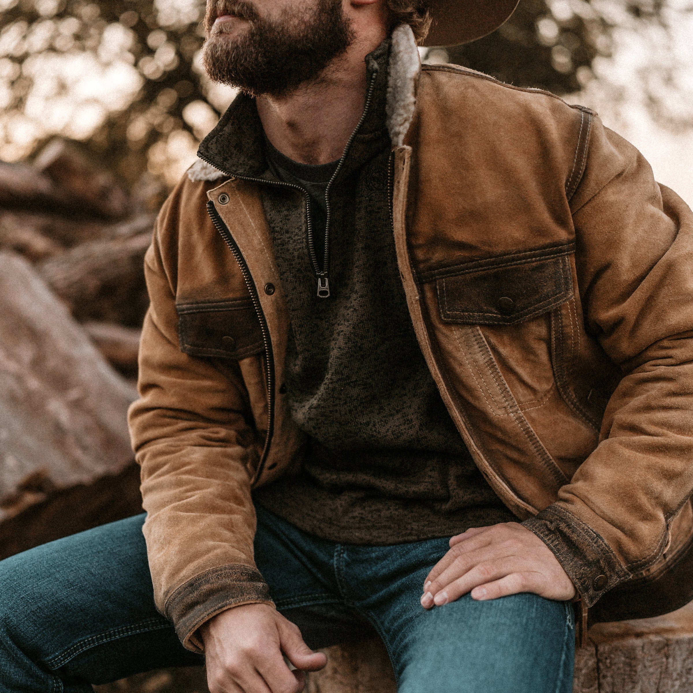 Ranchwear Men's Button-Down Trucker Jacket