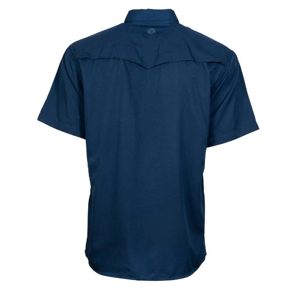 Hooey Men's Sol Navy Short Sleeve Western Snap Shirt