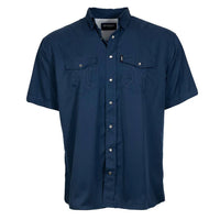 Hooey Men's Sol Navy Short Sleeve Western Snap Shirt