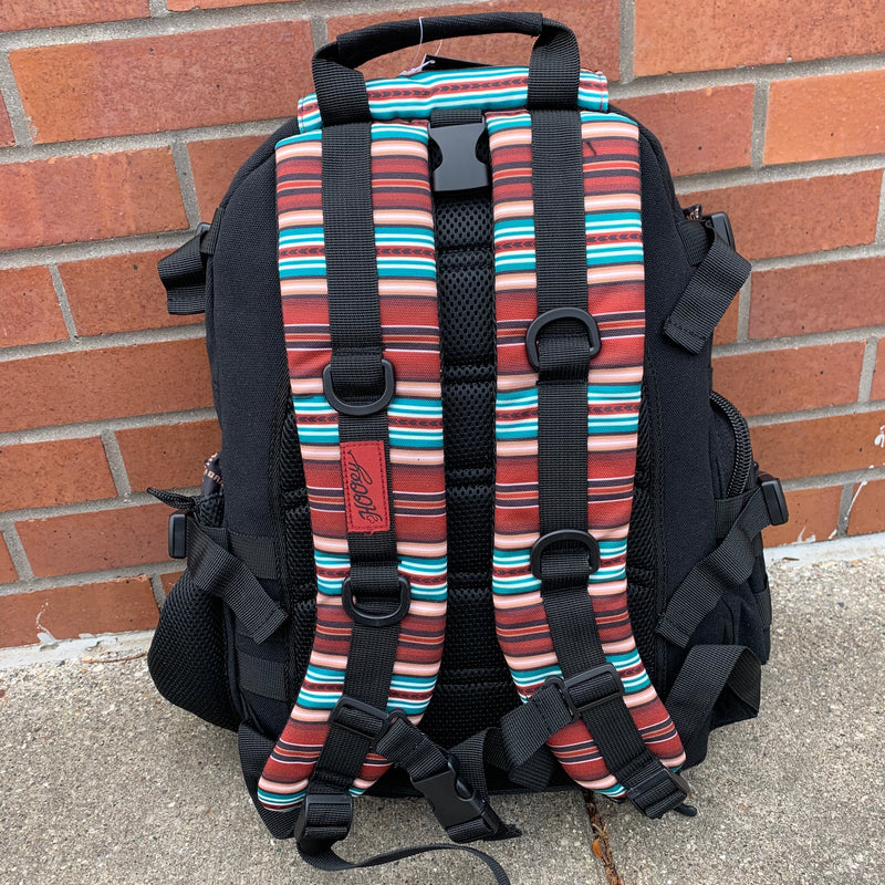 Hooey "Mule" Black Aztec Accent Backpack
