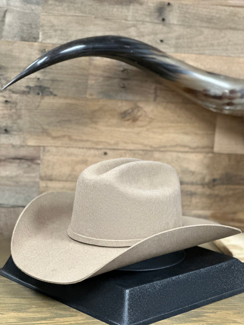 Stetson Oak Ridge Wool Felt Cowboy Hat In Stone Branded Country Wear