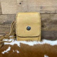 Scully Leather Ladies Concho Cross Body Bag