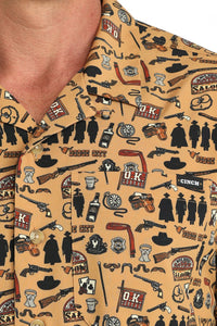 Cinch Men's Dodge City Arizona Short Sleeve Camp Shirt