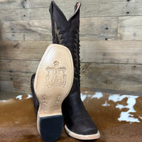 Tanner Mark Women's Emery 14" Narrow Square Toe Boot in Brown