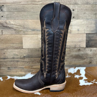 Tanner Mark Women's Emery 14" Narrow Square Toe Boot in Brown
