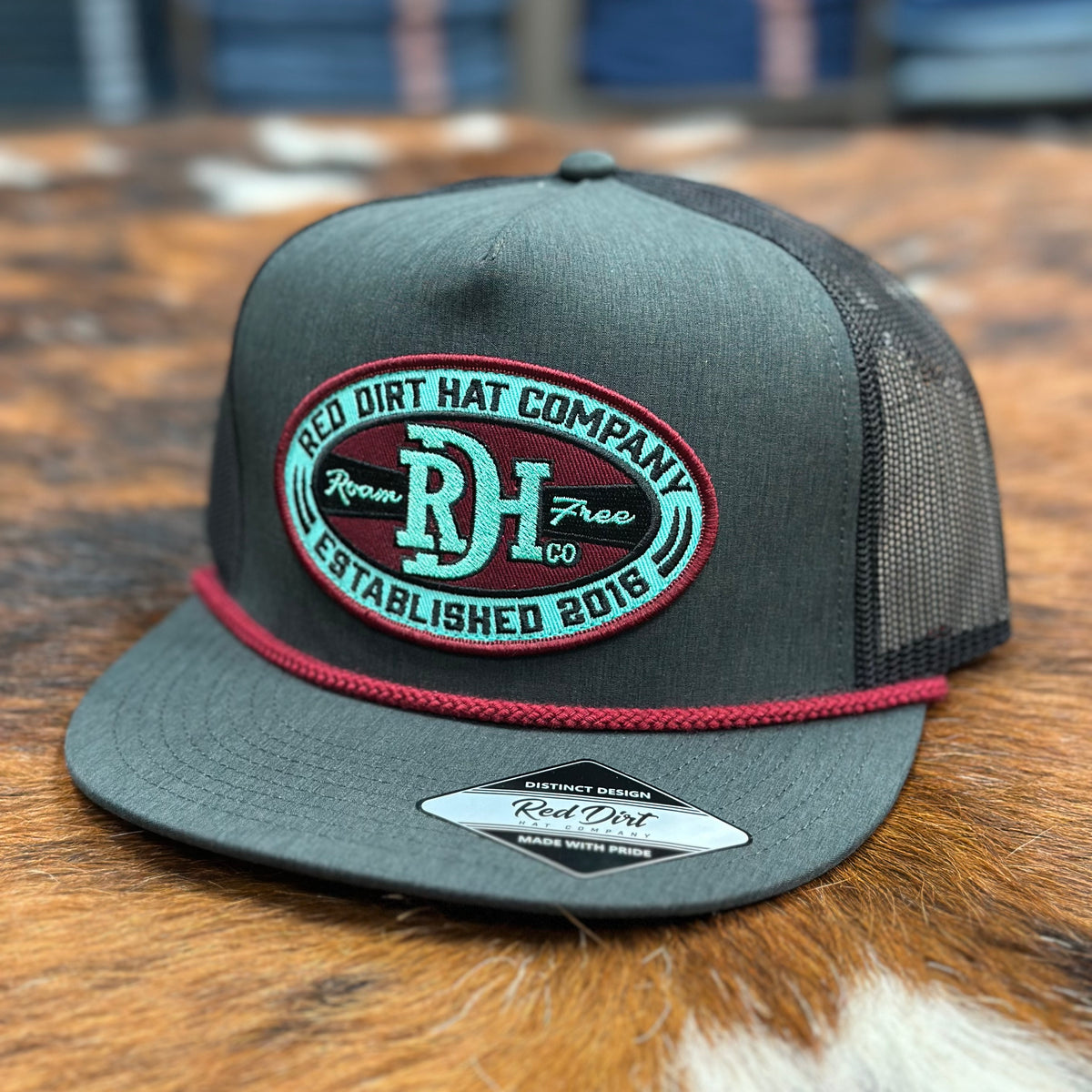 Red Dirt Hat Co. "Muscadine" Rope Hat in Black