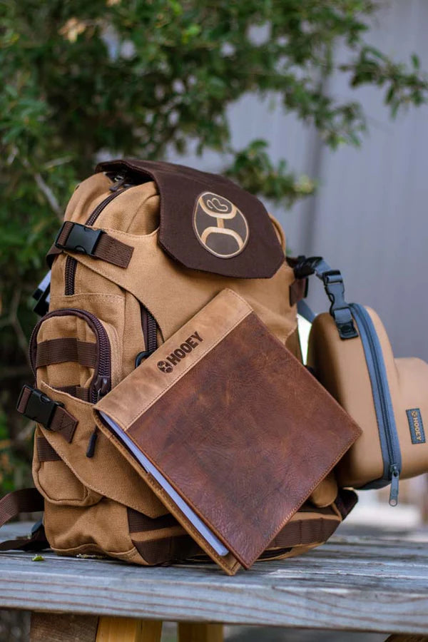 Hooey Classic Leather Notebook Cover Brown Branded Country Wear