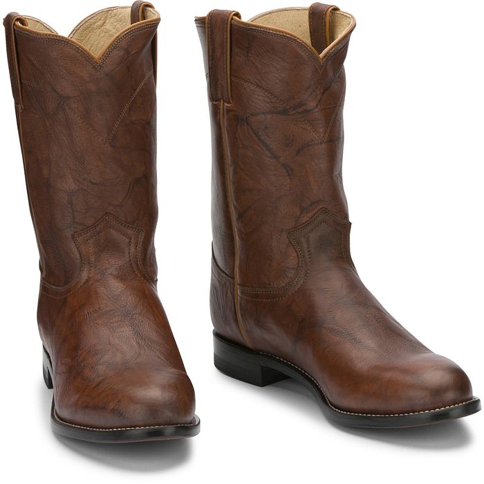 Men Justin Jackson Chestnut 10" Roper Boot