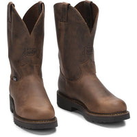 Justin Men's Balusters 11" Work Boot in Bay Gaucho Brown