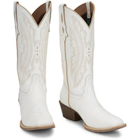 Justin Women's Rae 12" Western Boot in Bright White