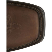 Justin Men's Rigman 11" Square Toe Nano Composite Work Boot in Brown Cowhide