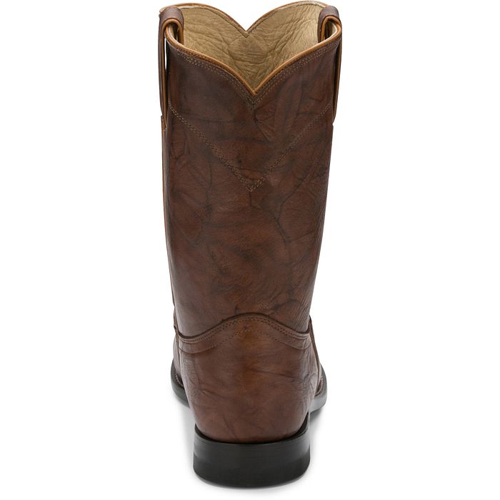 Men Justin Jackson Chestnut 10" Roper Boot