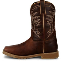 Justin Men's Daywork 11" Water Buffalo Steel Toe Work Boot in Pecan