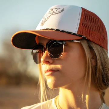 BEX Knox XL Polarized Hybrid Half Frame Sunglasses