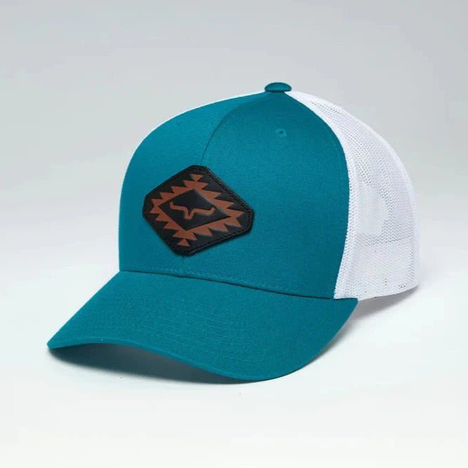 Kimes Ranch San Juan Ball Cap in Teal & White