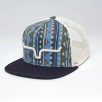 Kimes Ranch Sorocco Trucker Cap in Southwest Navy & Cream